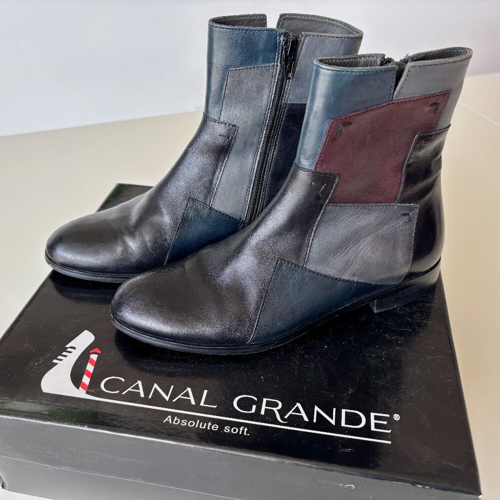 Canal Grande Camille leather ankle boots worn once